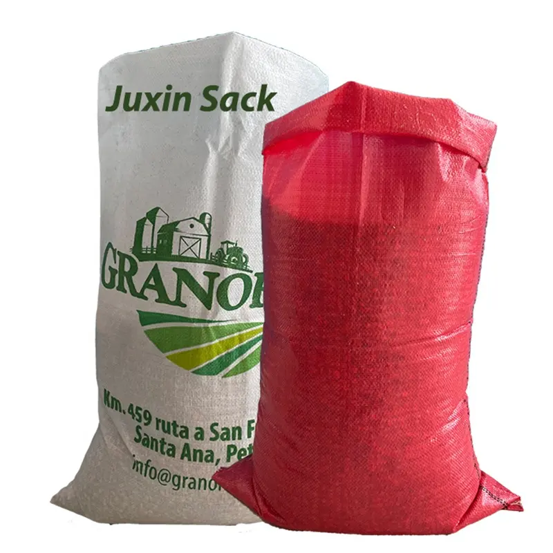 Bolsa de sacos de PP tejida de China para embalaje de productos agrícolas, maíz, patata, maíz
