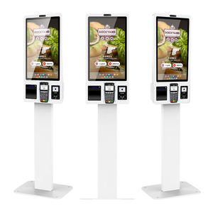 Cashless POS Restaurant Self Ordering Kiosk with LCD Screen 1920x1080 Resolution Product Scanning Wall Mount - Product Image 2