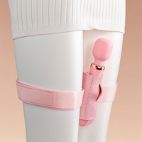 Harnais de cuisse vibrant pour femmes, fixation mains libres, sangles de jambe élastiques et réglables, support de vibromasseur et godemiché, jouet sexuel
