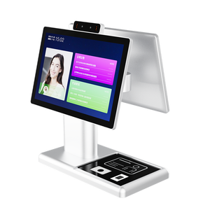 Système de gestion de sécurité et de contrôle d'accès pour visiteurs avec écran tactile double 10 pouces, reconnaissance faciale et RFID - Product Image 1