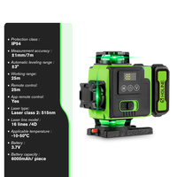Niveau laser Hgline 4D 16 lignes auto-nivelant 360° °   Niveau laser à faisceau vert super puissant horizontal et vertical avec application de contrôle à distance