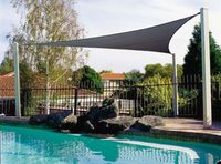 2024 nouveau haute résistance HDPE respirant voile de soleil filet d'ombrage Rectangle Triangle Type voiles d'ombrage pour jardin Patio tissé techniques