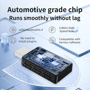 อะแดปเตอร์ Hongrui Wireless CarPlay รองรับ <span class=keywords><strong>Android</strong></span> <span class=keywords><strong>Auto</strong></span> 5.8GHz WiFi แบบเสียบปลั๊ก Type-<span class=keywords><strong>C</strong></span>/USB สำหรับรถยนต์ที่มีระบบ CarPlay แบบใช้สายจากโรงงาน - Product Image 4