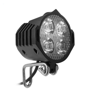 Faro LED de 36V 48V para <span class=keywords><strong>Bicicleta</strong></span> Eléctrica con Bocina y Montaje en Manillar ABS para E-Bike - Product Image 3