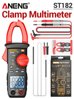 ANENG ST182 Digital Clamp Meter 400A AC/DC Arus Tegangan Resistansi Kapasitansi CAT II 600V Auto Multimeter