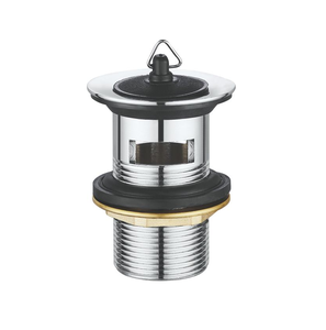 Accesorios de baño de 2/4 ", tapón de fregadero de recipiente de elevación extraíble, residuos de lavabo de drenaje con orificio de desbordamiento - Product Image 1