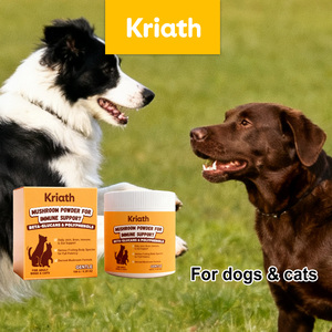 Poudre de champignons Kriath <span class=keywords><strong>pour</strong></span> chiens et chats, soutien immunitaire <span class=keywords><strong>pour</strong></span> animaux de compagnie, améliore l'immunité, bêta-glucanes, polyphénols, 150g - Product Image 2