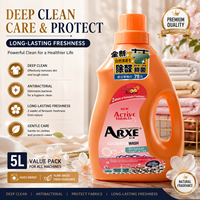 Lessive liquide concentrée écologique pour vêtements 5L Parfum naturel Antibactérien Vente en gros usine Prise en charge de la personnalisation