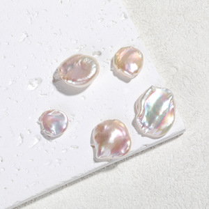 Perlas de Agua Dulce Naturales, Grandes, con Forma de Botón, con Fuerte Brillo, Barrocas, Irregulares, Desnudas, para Joyería DIY, Cuentas Sueltas - Product Image 4