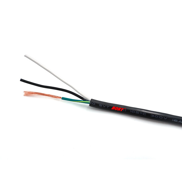 American Standard Power Cord SVT Wire 3X18AWG 3-Core Flexible Copper Cable