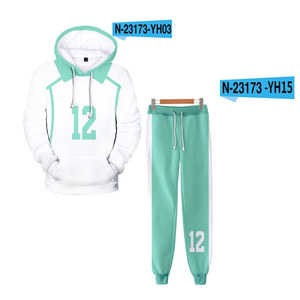 Gerenal Basic Anime Hoodie and Jogge Set Wholesale Tracksuit Set Dropshipping Unisex Two Piece Set Training - Product Image 4