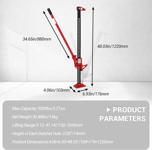 رافعة زراعية 3 طن بقدرة 6600 رطل للاستخدام الشاق على الطرق الوعرة للمركبات الرباعية والجرارات والشاحنات - Product Image 2