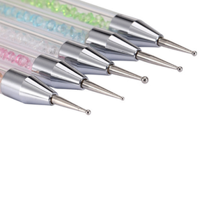 Ensemble de 5 stylos à ongles avec manche diamanté, outils de peinture acrylique pour ongles, outils de pointillage pour la décoration de gel pour manucure - Product Image 4