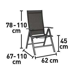 <span class=keywords><strong>Fauteuil</strong></span> <span class=keywords><strong>de</strong></span> salle à manger en aluminium pliable XXL avec <span class=keywords><strong>dossier</strong></span> haut <span class=keywords><strong>réglable</strong></span> pour porche, piscine, <span class=keywords><strong>jardin</strong></span>, Patio - Product Image 5