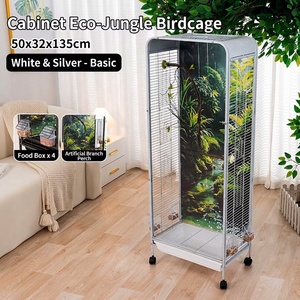 Factory Fine Metal Home Gaiola De Passaro Bird Breeding Cage Portable Pet Travel Parrot Cage Nest <strong>Jaula</strong> Para <strong>Loros</strong> Bird Cage - Product Image 2