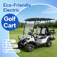 Voiturette de golf électrique 4 places 72V 2+2 passagers, buggy de golf tout-terrain en promotion
