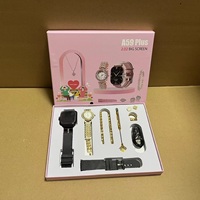 Popular A59 Plus Pareja Reloj Trajes Hombres Reloj inteligente Mujer Diamante Cuarzo Señora Reloj de pulsera Collar Anillo Pendientes TODO en UNO