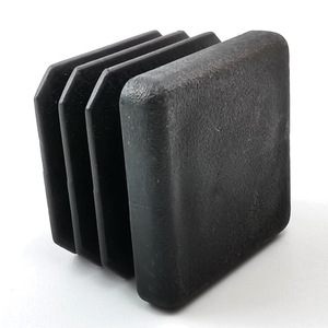 Bouchon carré en plastique Shih Hung Plastics 22x22mm, noir, pour tubes en acier de meubles - Product Image 3
