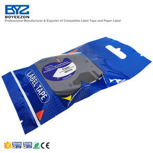 Boyeezon紙ラベルLT 10697 91200 91220 91320 91330 59421 DYMO LetraTag黒白12mm 4 <span class=keywords><strong>m</strong></span> - Product Image 4