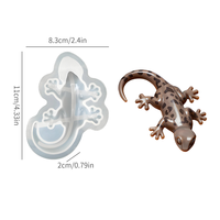 Moule en silicone SHUXIN pour grenouille, lézard, tortue, moule à pâtisserie 3D pour la décoration de gâteaux, le chocolat, les bonbons, la fabrication de savon