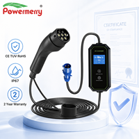Nouveau chargeur EV portable 7 kW 32 A Type 2 230 V AC CE TUV IP67 Prise de courant personnalisée Garantie de 2 ans Utilisation domestique/garage UE Sûr