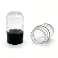 Pot en verre recyclable pour capsules de médicaments, avec couvercle dôme résistant aux enfants, 26 Dram, anti-odeur pour fleurs et herbes, avec capuchon dôme CRC, 3oz