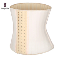 Fournisseurs chinois de corset Latexxx désossé en acier inoxydable reliure de poitrine Fajas Modeladoras Waist Trainer pour femmes avec marque privée