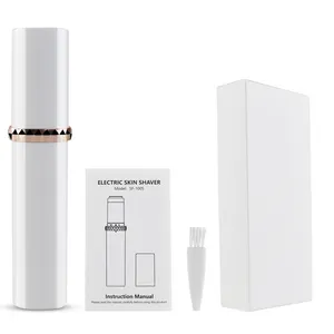 Recortador de cejas eléctrico recargable por USB, depiladora de afeitar 2 en 1, juego de afeitadora para mujer