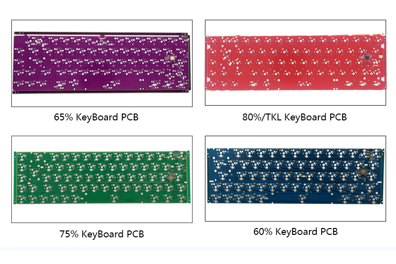 ISO RoHS TS16949 Black Mechanical Keyboard PCB Rgb Hot Swap PCB Board