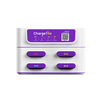 Support magnétique ABS haute capacité avec prise Station de charge de banque d'alimentation portable à 4 emplacements