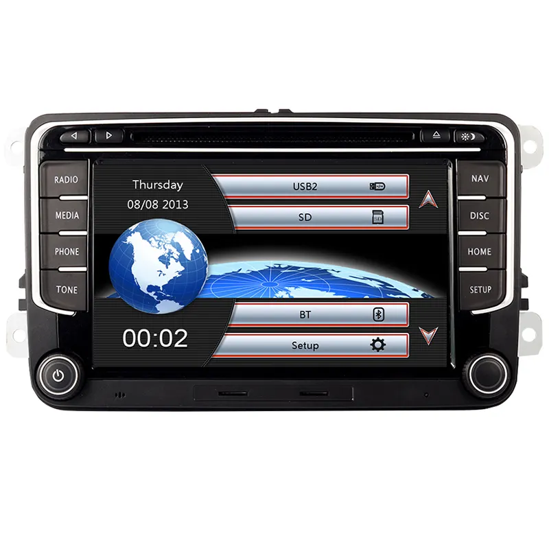 RNS 510 Radio Mobil untuk Volkswagen Golf Polo Passat B6 B7 Tiguan Octavia dengan 3G GPS BT Radio USB SD Kontrol Roda Kemudi