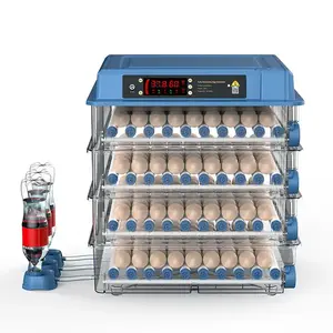 Incubadora de huevos doméstica, incubadora inteligente de pollitos en chino e inglés completamente automática, incubadora grande de temperatura constante