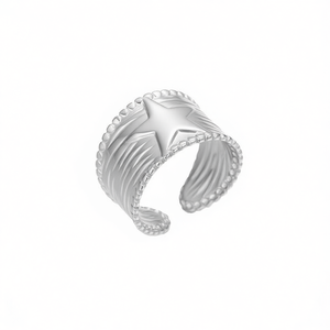 Anillo de moda Amy Amy A3333, anillo de cóctel con forma de estrella para mujer, joyería de aleación, regalo, uso diario, estilo bohemio - Product Image 3