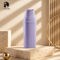 Bouteille en plastique durable de 250 ml pour coloration capillaire, applicateur de teinture à pompe par estampage à chaud, emballage cosmétique en PP