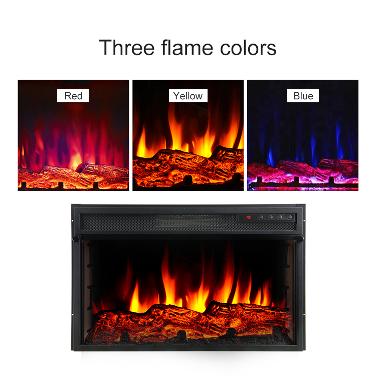 Heating Electric Fireplace 220 V Electric Fire Place 9 Hours Timer Built-in Insert Outdoor Heating Electric Fireplace/