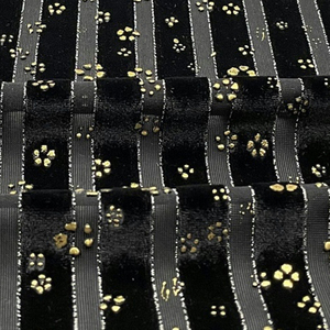 Tissu en velours extensible de luxe de conception coréenne, <span class=keywords><strong>87</strong></span>% polyester, 5% élasthanne, 8% fil d'argent, pour robe de danse, rideau - Product Image 2