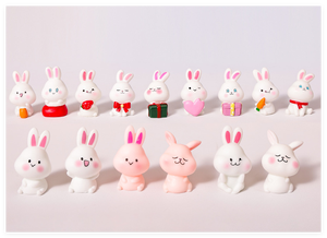 Figuras de Conejitos de Resina en 3D, Miniaturas de Conejos de Juguete, Coleccionables, Decoración de Pascua, Manualidades, Duraderas, de Dibujos Animados, para Jardín, Venta al por Mayor - Product Image 4