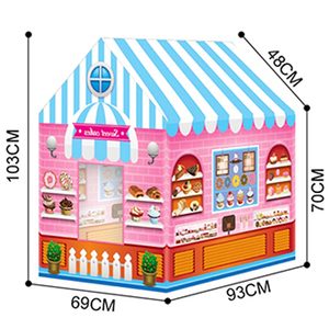 <span class=keywords><strong>Maison</strong></span> de poupée rose, intérieure/extérieure, bricolage, miniature, villa, jouets, modèle, pliable, pop-up, jeu, tente pour enfants, <span class=keywords><strong>maison</strong></span> de jeu - Product Image 2