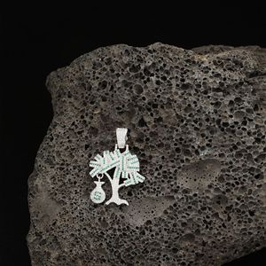 Nuevo Diseño de Moda <span class=keywords><strong>Dollar</strong></span> <span class=keywords><strong>Tree</strong></span>, Colgante Dorado con Incrustaciones de Circonitas, Super Brillante con Cadena de Cuerda, Joyería de Regalo - Product Image 4