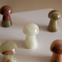 SAIDKOCC Décoration d'intérieur en jade naturel en forme de champignon, sensation haut de gamme, vente directe d'usine, vente en gros, pas cher