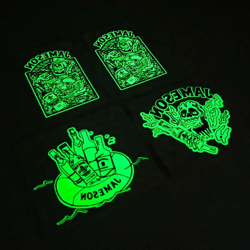 Индивидуальная печать, светящаяся в темноте Временная тело, светящаяся татуировка, наклейка