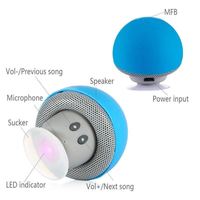Altavoz Inalámbrico Solar con Forma de Hongo Pequeño, Altavoz Portátil para Exteriores, Mini Altavoz Impermeable para Exteriores
