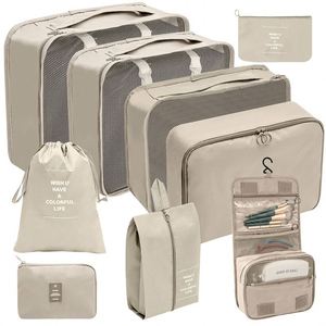 Ensemble de 9 cubes de rangement pour bagages de voyage, prix de gros, ensemble de cubes de rangement pour voyage - Product Image 2