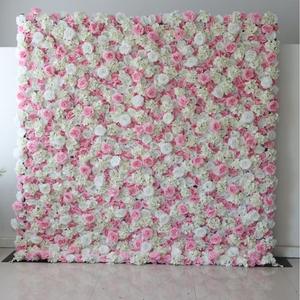 Delicate Craftsmanship <b>Artificial</b> Floral Wall Backdrop Wedding Ceremony Reception Event Decor - Product Image 1
