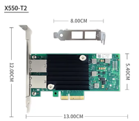 Tarjeta de Red PCIEX4 para Servidor de Escritorio Intel 550T1/T2, 10 Gbps, Doble Puerto, con Controlador Integrado, Sin Necesidad de Instalación, para Uso Interno, en Existencia