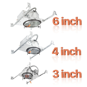 <span class=keywords><strong>Plaque</strong></span> galvanisée anti-éblouissement 4 pouces Can Lights 6 pouces Nouvelle construction Led Encastré Éclairage Logement Downlight - Product Image 2