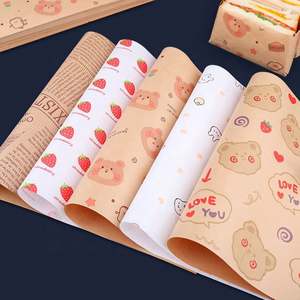 Wholesale Custom Food Grade Greaseproof <b>Paper</b> Hot Sale Disposable <b>Wax</b> <b>Paper</b> Food Wrapping Kraft and Hamburger Greaseproof <b>Paper</b> - Product Image 5