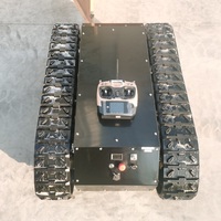 Châssis de robot chenillé pour la lutte contre les incendies, plateforme de véhicule anti-corrosion avec système d'amortissement
