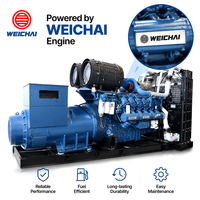Générateur diesel industriel Weichai 1500 kVA, type ouvert, moteur 1500 tr/min, alimentation de secours pour projets d'infrastructure critiques