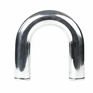 Auto Parts Intercooler Piping Aluminum Pipe 2.5 Inch Pipe Bending Tubing Elbow Intercooler Pipe AF-UP180 63mm 180 Degree EPMAN